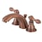 Kingston Brass Classic Mini-Widespread Bathroom Faucet W/ Plastic Pop-Up, Copper KB956ACL - alternate 1